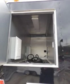 Concession Trailer Gooseneck Black 8.5' x 45' BBQ Smoker Event Catering Restroom -Cheap Concession Trailers Shop p1070326