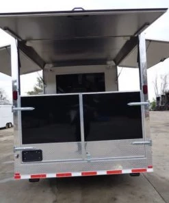 Concession Trailer Gooseneck Black 8.5' x 45' BBQ Smoker Event Catering Restroom -Cheap Concession Trailers Shop p1070330