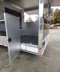 Concession Trailer Gooseneck Black 8.5' x 45' BBQ Smoker Event Catering Restroom -Cheap Concession Trailers Shop p1070333