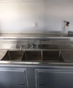 Concession Trailer Gooseneck Black 8.5' x 45' BBQ Smoker Event Catering Restroom -Cheap Concession Trailers Shop p1070336