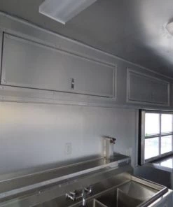 Concession Trailer Gooseneck Black 8.5' x 45' BBQ Smoker Event Catering Restroom -Cheap Concession Trailers Shop p1070338