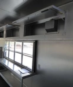 Concession Trailer Gooseneck Black 8.5' x 45' BBQ Smoker Event Catering Restroom -Cheap Concession Trailers Shop p1070339