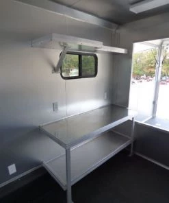 Concession Trailer Gooseneck Black 8.5' x 45' BBQ Smoker Event Catering Restroom -Cheap Concession Trailers Shop p1070349