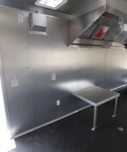Concession Trailer Gooseneck Black 8.5' x 45' BBQ Smoker Event Catering Restroom -Cheap Concession Trailers Shop p1070352