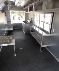 Concession Trailer Gooseneck Black 8.5' x 45' BBQ Smoker Event Catering Restroom -Cheap Concession Trailers Shop p1070360