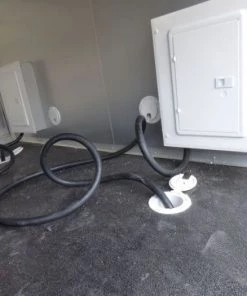 Concession Trailer Gooseneck Black 8.5' x 45' BBQ Smoker Event Catering Restroom -Cheap Concession Trailers Shop p1070362