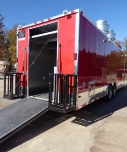 Concession Trailer Red 8.5' x 30' Catering Event Food Trailer -Cheap Concession Trailers Shop p1070408