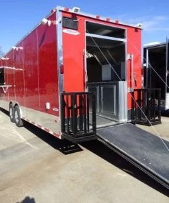 Concession Trailer Red 8.5' x 30' Catering Event Food Trailer -Cheap Concession Trailers Shop p1070411