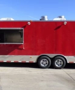 Concession Trailer Red 8.5' x 30' Catering Event Food Trailer -Cheap Concession Trailers Shop p1070412