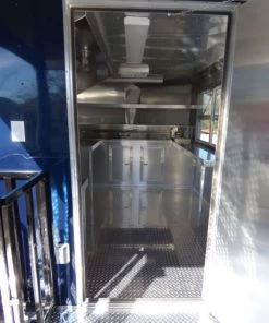 Concession Trailer Indigo Blue 8.5' x 17' BBQ Smoker Event Catering -Cheap Concession Trailers Shop p1070448