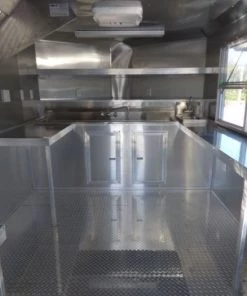 Concession Trailer Indigo Blue 8.5' x 17' BBQ Smoker Event Catering -Cheap Concession Trailers Shop p1070449