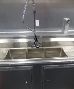 Concession Trailer Gooseneck Black 8.5' x 45' BBQ Smoker Event Catering Restroom Generators -Cheap Concession Trailers Shop p1070480