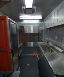 Concession Trailer Gooseneck Black 8.5' x 45' BBQ Smoker Event Catering Restroom Generators -Cheap Concession Trailers Shop p1070489