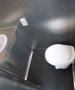 Concession Trailer Gooseneck Black 8.5' x 45' BBQ Smoker Event Catering Restroom Generators -Cheap Concession Trailers Shop p1070493