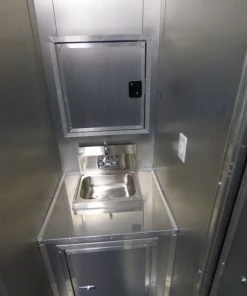 Concession Trailer Gooseneck Black 8.5' x 45' BBQ Smoker Event Catering Restroom Generators -Cheap Concession Trailers Shop p1070495 1