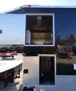 Concession Trailer Gooseneck Black 8.5' x 45' BBQ Smoker Event Catering Restroom Generators -Cheap Concession Trailers Shop p1070502