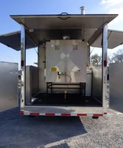 Concession Trailer Gooseneck Black 8.5' x 45' BBQ Smoker Event Catering Restroom Generators -Cheap Concession Trailers Shop p1070507