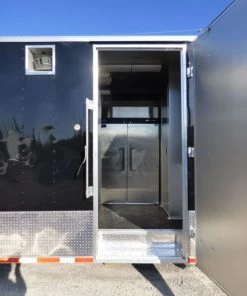 Concession Trailer Gooseneck Black 8.5' x 45' BBQ Smoker Event Catering Restroom Generators -Cheap Concession Trailers Shop p1070510