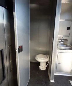 Concession Trailer Gooseneck Black 8.5' x 45' BBQ Smoker Event Catering Restroom Generators -Cheap Concession Trailers Shop p1070517