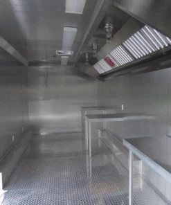 Concession Trailer Gooseneck Charcoal Gray 8.5' x 36' BBQ Smoker Event Catering -Cheap Concession Trailers Shop p1070592