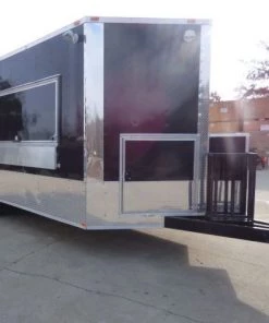 Concession Trailer Black 8.5' x 20' Food Catering Event -Cheap Concession Trailers Shop p1070690