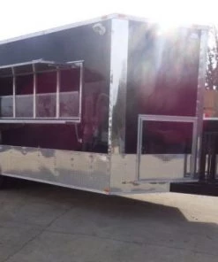 Concession Trailer Black 8.5' x 20' Food Catering Event -Cheap Concession Trailers Shop p1070693