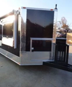 Concession Trailer Black Brandywine 8.5' x 24' BBQ Smoker Event Catering -Cheap Concession Trailers Shop p1070739