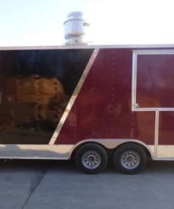 Concession Trailer Black Brandywine 8.5' x 24' BBQ Smoker Event Catering -Cheap Concession Trailers Shop p1070744