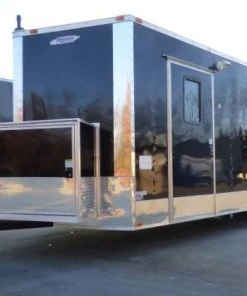 Concession Trailer Black Brandywine 8.5' x 24' BBQ Smoker Event Catering -Cheap Concession Trailers Shop p1070745