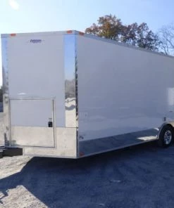 Concession Trailer White 8.5' x 20' BBQ Smoker Event Catering -Cheap Concession Trailers Shop p1070813