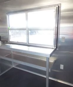 Concession Trailer White 8.5' x 20' BBQ Smoker Event Catering -Cheap Concession Trailers Shop p1070817