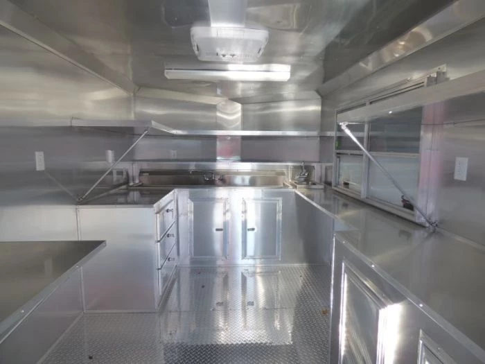 Concession Trailer White 8.5' x 20' BBQ Smoker Event Catering Trailer 12 Concession Trailer White 8.5' x 20' BBQ Smoker Event Catering Trailer - Image 12