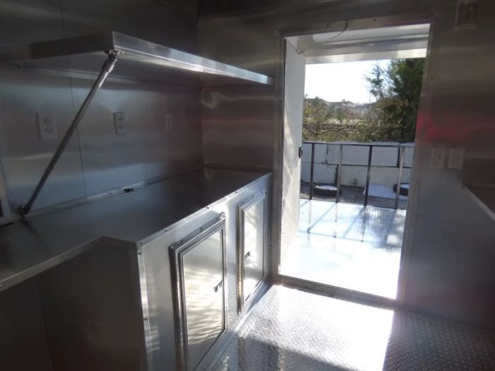 Concession Trailer White 8.5' x 20' BBQ Smoker Event Catering Trailer 10 Concession Trailer White 8.5' x 20' BBQ Smoker Event Catering Trailer - Image 10