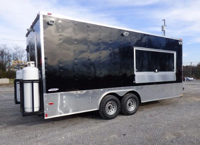 8.5' x 20' Concession Food Trailer Black Event Catering 25 8.5' x 20' Concession Food Trailer Black Event Catering - Image 25