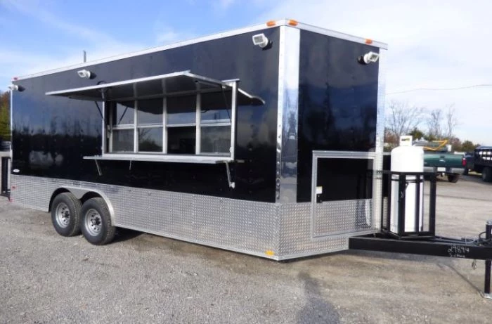 8.5' x 20' Concession Food Trailer Black Event Catering 11 8.5' x 20' Concession Food Trailer Black Event Catering - Image 11