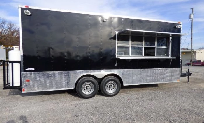 8.5' x 20' Concession Food Trailer Black Event Catering 36 8.5' x 20' Concession Food Trailer Black Event Catering - Image 36