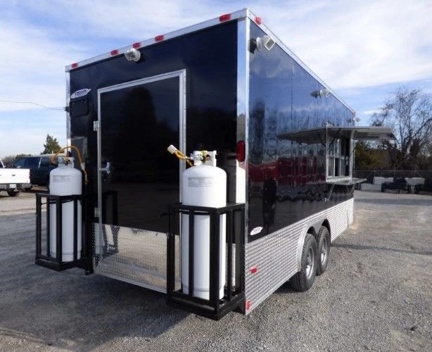 8.5' x 20' Concession Food Trailer Black Event Catering 33 8.5' x 20' Concession Food Trailer Black Event Catering - Image 33
