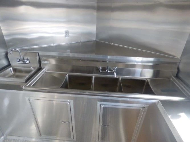 8.5' x 20' Concession Food Trailer Black Event Catering 2 8.5' x 20' Concession Food Trailer Black Event Catering - Image 2