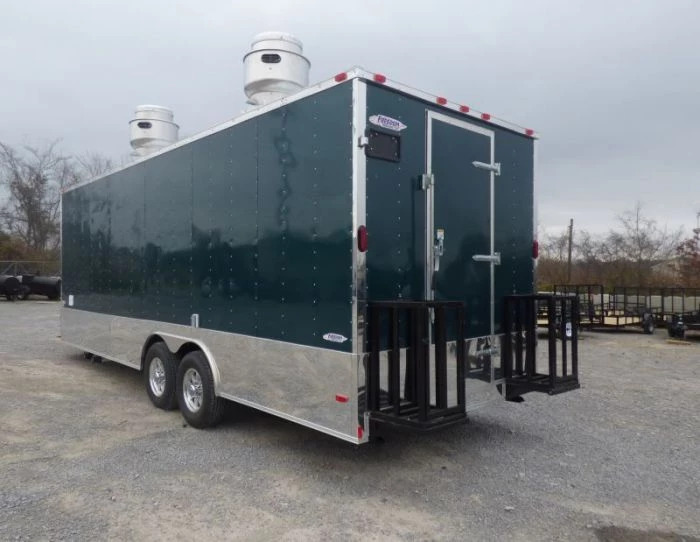 Concession Trailer Emerald Green 8.5' x 24' Food Event Catering Restroom 4 Concession Trailer Emerald Green 8.5' x 24' Food Event Catering Restroom - Image 4