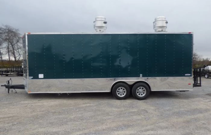Concession Trailer Emerald Green 8.5' x 24' Food Event Catering Restroom 6 Concession Trailer Emerald Green 8.5' x 24' Food Event Catering Restroom - Image 6