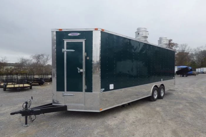 Concession Trailer Emerald Green 8.5' x 24' Food Event Catering Restroom 8 Concession Trailer Emerald Green 8.5' x 24' Food Event Catering Restroom - Image 8