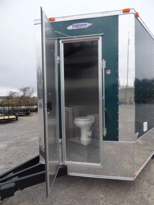 Concession Trailer Emerald Green 8.5' x 24' Food Event Catering Restroom 13 Concession Trailer Emerald Green 8.5' x 24' Food Event Catering Restroom - Image 13
