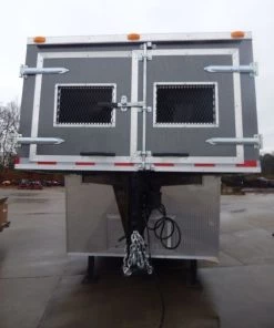 Concession Trailer Charcoal Gray 8.5' x 30' Gooseneck BBQ Smoker Catering Event -Cheap Concession Trailers Shop p1080213