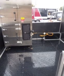 Concession Trailer Charcoal Gray 8.5' x 30' Gooseneck BBQ Smoker Catering Event -Cheap Concession Trailers Shop p1080215