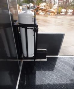 Concession Trailer Charcoal Gray 8.5' x 30' Gooseneck BBQ Smoker Catering Event -Cheap Concession Trailers Shop p1080219