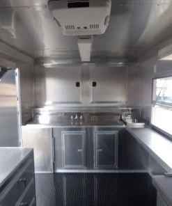 Concession Trailer Charcoal Gray 8.5' x 30' Gooseneck BBQ Smoker Catering Event -Cheap Concession Trailers Shop p1080224