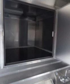 Concession Trailer Charcoal Gray 8.5' x 30' Gooseneck BBQ Smoker Catering Event -Cheap Concession Trailers Shop p1080229