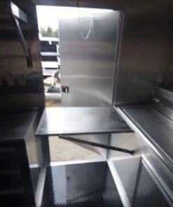 Concession Trailer Charcoal Gray 8.5' x 30' Gooseneck BBQ Smoker Catering Event -Cheap Concession Trailers Shop p1080231