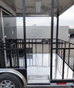 Concession Trailer Black 8.5' x 20' BBQ Smoker Food Catering -Cheap Concession Trailers Shop p1080578