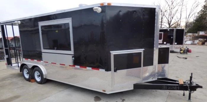 8.5' x 20' Concession Food Trailer Black Catering Event Trailer 18 8.5' x 20' Concession Food Trailer Black Catering Event Trailer - Image 18
